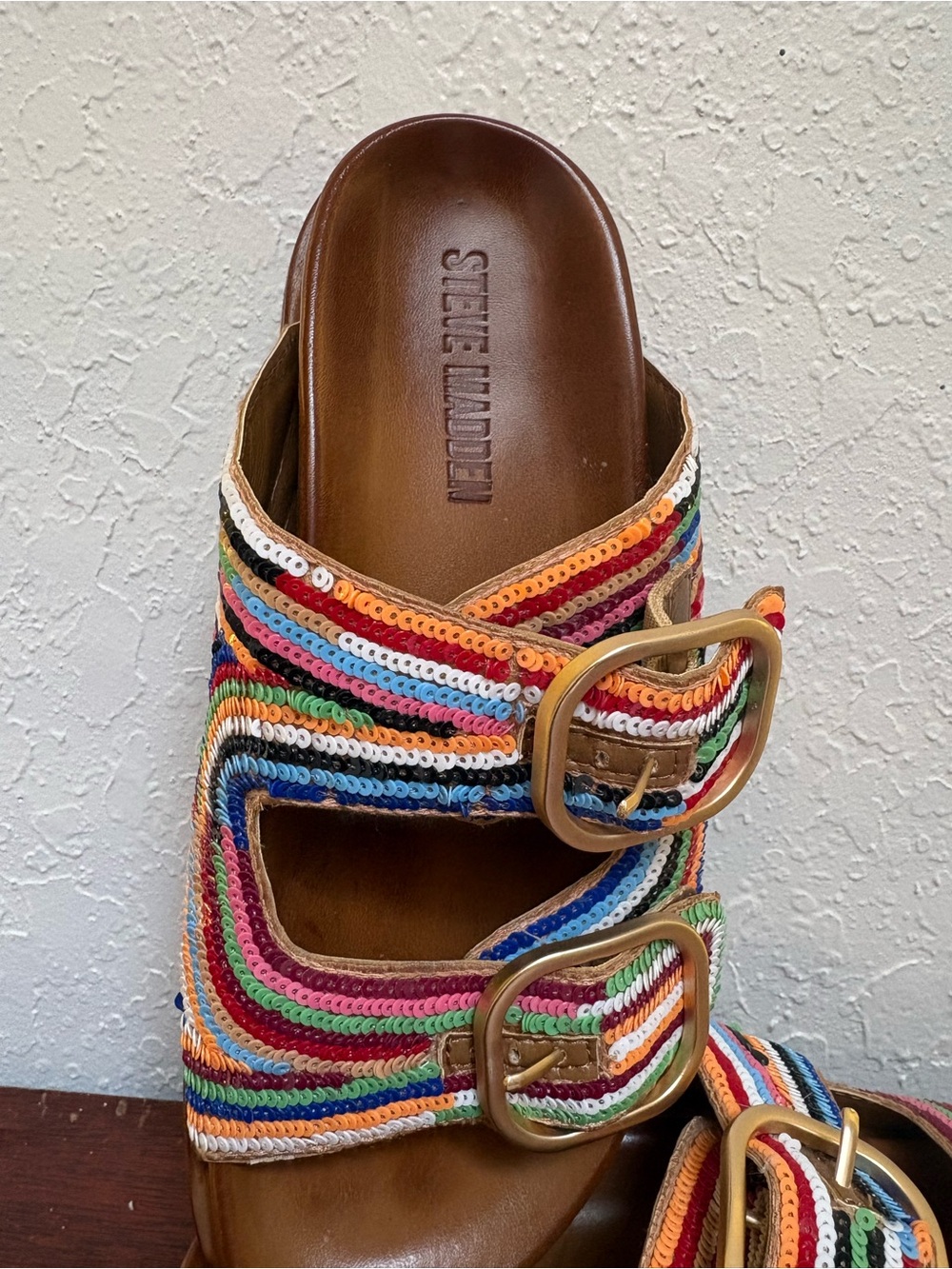 Steven Madden Sparkle Sandals - Picture 2 of 7
